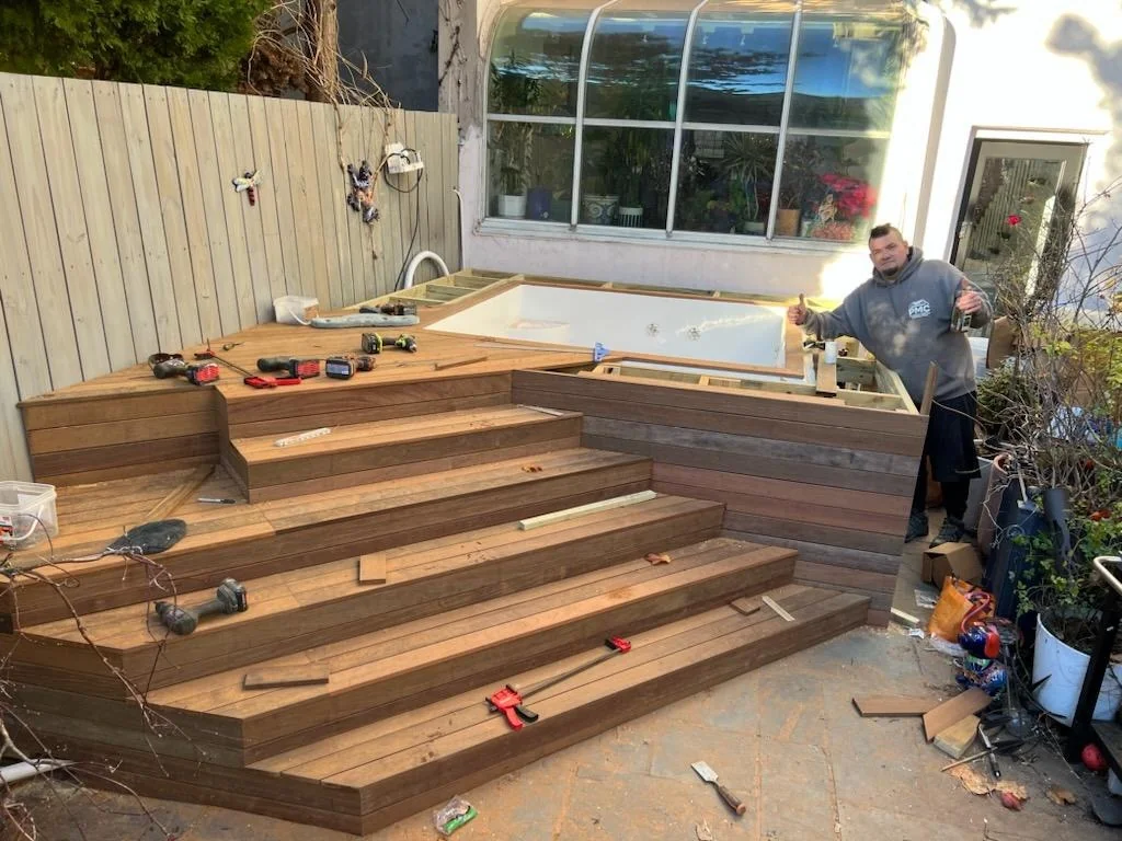 Deck and Spa Installation