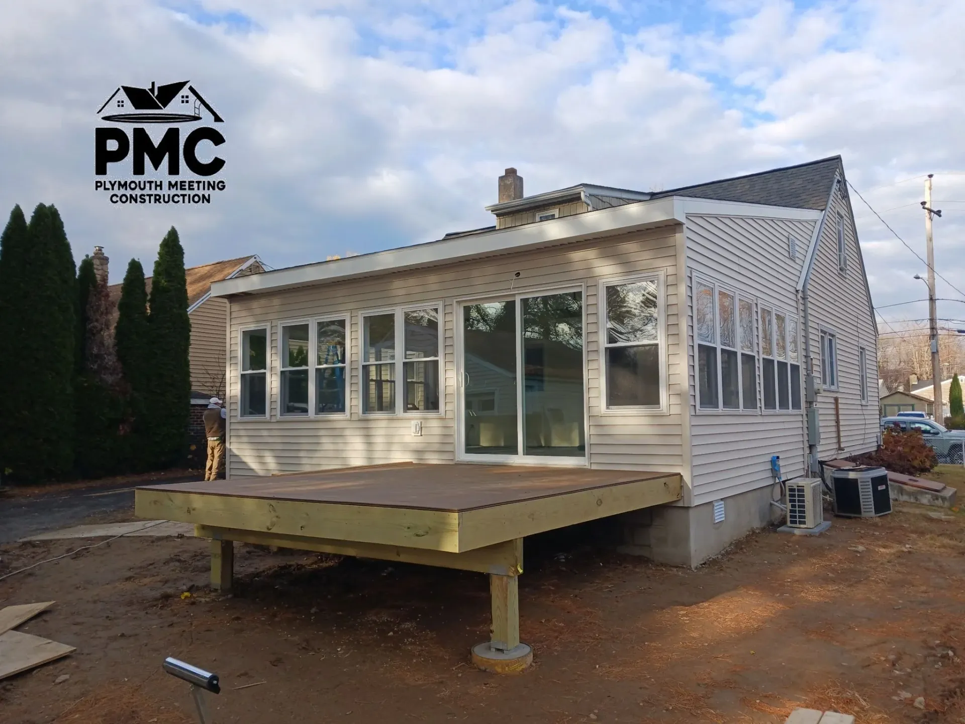 Sunroom and Raised Deck